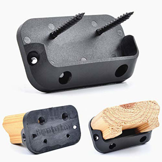 GetUSCart Myard Horizontal Rail Brackets with Screws for 2x4 (Actual 1