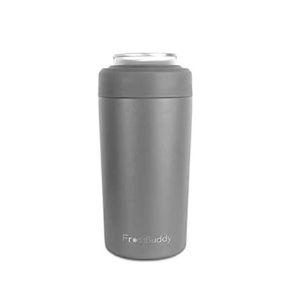 Frost Buddy Universal 2.0 5-Sizes-in-1 Can Cooler w/ Lid & Straw 