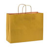 Picture of Yellow Paper Bags with Handles - 16x6x12 inches 50 Pcs. Paper Shopping Bags, Bulk Gift Bags, Kraft, Party, Favor, Goody, Take-Out, Merchandise, Retail Bags, Vogue Size Large