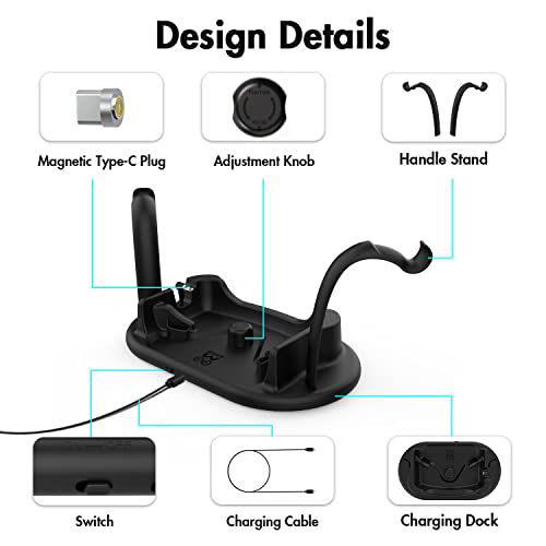 GetUSCart AMVR Charging Dock for Oculus Quest 2, Headset Display Stand