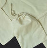 Picture of Cotton Double Drawstring Muslin Bag. 100% Organic Cotton. Pack of 100 (4 x 6 Inches)