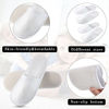 Picture of 30 Pairs Disposable Slippers Non-Slip Slippers Unisex Disposable Slippers for Hotel Home Guest Massage, 2 Size (white)