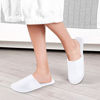 Picture of 30 Pairs Disposable Slippers Non-Slip Slippers Unisex Disposable Slippers for Hotel Home Guest Massage, 2 Size (white)