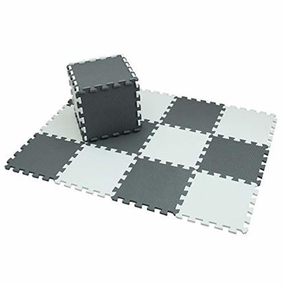 Picture of Baby Play MAT Game MAT Floor Tile Foam Pads Foam Kids Kid Rug Tile Flooring Baby Floor MAT Crawling MAT Interlocking MATS Baby Gym Mat Gym Flooring Mat Puzzle Exercise Mats SCDW10112G301018