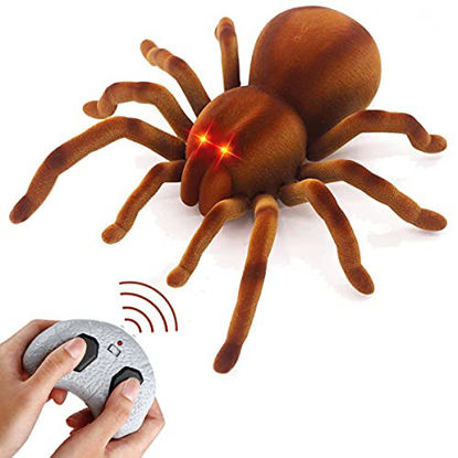 Picture of BNLLD Remote Control Spider Realistic Wireless RC Tarantula Prank Toys Remote Control Toy Moving Pet Toy Pranks for Kids Birthday Fool Day Halloween Gags & Practical Joke Toys
