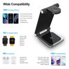 Picture of Metal Wireless Charging Station 3 in1 Qi Fast Charger Stand Dock Multi Devices Compatible with Apple iPhone Wireless Charging Station 13/12/11/8/Pro/Pro Max/XS/XR/X/SE/Watch Series/7/6/5/AirPods Pro