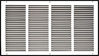 Picture of 24" X 12" Steel Return Air Grille | HVAC Vent Cover Grill for Sidewall and Ceiling, White | Outer Dimensions: 25.75"W X 13.75"H for 24x12 Duct Opening