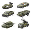 Picture of JOYIN 14 in 1 Die-cast Military Truck Army Vehicle Toy Set with Soldier Men, Mini Battle Car Toy in Carrier Truck with Lights and Sounds, Kids Birthday Gifts for Over 3 Years Old Boys