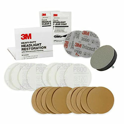 Picture of 3M Headlight Restoration Kit, 2-Pack, Easy Heavy Duty Car Headlight Restoration System