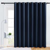 Picture of NICETOWN Extra Wide Curtain for Patio - (120 inches Wide x 84 inches Long, Navy, 1 Piece) Home Decoration Grommet Top Drape, Bedroom Panel