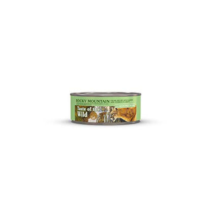 Picture of Taste of the Wild Rocky Mountain Grain-Free Recipe with Salmon and Roasted Venison in Gravy Wet Canned Cat Food, Made with High Protein from Real Venison and Real Salmon, 3oz, Case of 24