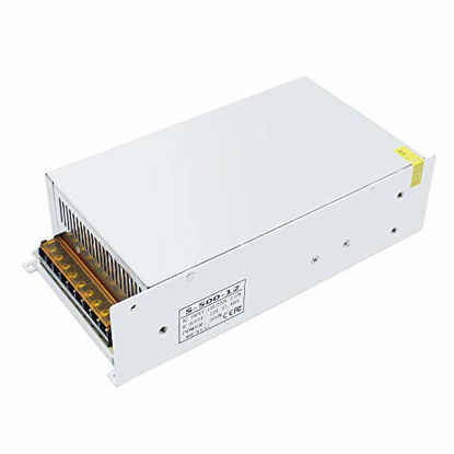 Picture of inShareplus 12V 500W DC Universal Regulated Switching Power Supply, 41.6A, 100-240V AC to DC 12 Volt LED Driver, Converter, Transformer for LED Strip Light, CCTV, Computer Project, 3D Printer