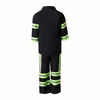 Picture of yolsun Black Fireman Costume for Kids, Boys' and Girls' Firefighter Dress up(3 Years,black)
