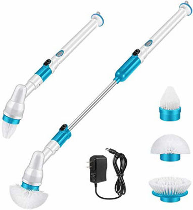 Picture of Spin Scrubber, 360 Cordless Tub and Tile Scrubber, Multi-Purpose Power Surface Cleaner with 3 Replaceable Cleaning Scrubber Brush Heads, 1 Extension Arm and AdapterYour Exclusive Home cleaning