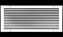 Picture of 20" X 10" Aluminum Return Grille - Easy Air Flow - Linear Bar Grilles [Outer Dimensions: 22.5"w X 12.5"h]