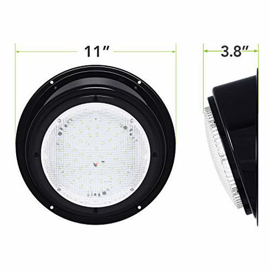 GetUSCart Leisure LED RV Trailer Camper 5th Wheel Black 8.5" Round