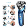 Picture of Hatteker Electric Shaver for Men Trimmer for Men Cordless Rechargeable Beard Nose Hair Face Trimmer Rotary Razor USB Groomer Waterproof Wet Dry 4 in 1