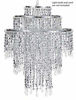 Picture of Waneway Acrylic Chandelier Shade, Ceiling Light Shade Beaded Pendant Lampshade with Crystal Beads and Chrome Frame for Bedroom, Wedding or Party Decoration, Diameter 12.6 inches, 3 Tiers, Silver