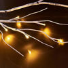 Picture of Hairui Lighted Birch Garland Battery Operated with 8 Function 48 Multi Color and Warm White Lights 6FT, Pre Lit Garland for Thanksgiving Christmas Holiday Decoration Indoor Outdoor