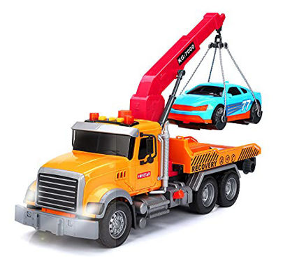 Picture of Big Tow Truck Toy Inertial Toy Cars with car Toy Trucks for Boys and wiht Lights and Sound Module