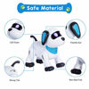 Picture of Remote Control Robot Dog Toy, Programmable Interactive & Smart Dancing Robots for Kids 5 and up, RC Stunt Toy Dog with Sound LED Eyes, Electronic Pets Toys Robotic Dogs for Kids Gift Blue