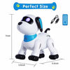 Picture of Remote Control Robot Dog Toy, Programmable Interactive & Smart Dancing Robots for Kids 5 and up, RC Stunt Toy Dog with Sound LED Eyes, Electronic Pets Toys Robotic Dogs for Kids Gift Blue