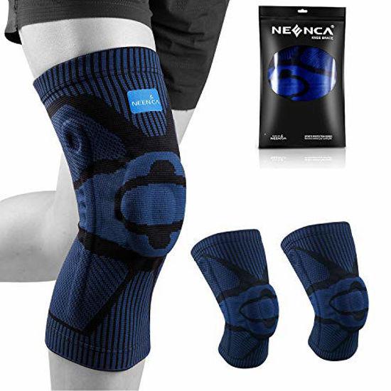 GetUSCart- NEENCA Knee Brace,Knee Compression Sleeve Support with Patella  Gel Pad & Side Spring Stabilizers,Medical Grade Knee Protector for  Running,Meniscus Tear,Arthritis,Joint Pain Relief,ACL,Injury Recovery