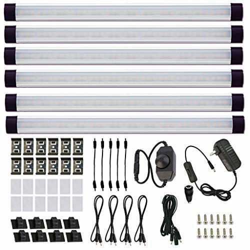 GetUSCart- AIBOO LED Under Counter Light Rigid Bar Kit, Plug in Corded ...