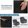 Picture of Stretch Recliner Slipcovers Recliner Chair Cover Sofa Furniture Cover 1-Piece Modern Rich Velvet Plush Form Fit Stylish Protector Feature Rich and Soft Fabric(Recliner, Black)