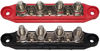 Picture of (Red & Black) 3/8" 4 Stud Power Distribution Block -BUSBAR- with Cover - Made in The USA