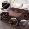 Picture of Soft Blanket Queen Size Fleece Warm Fuzzy Throw Blankets for The Bed Sofa Lightweight 350GSM HOZY Chocolate 90" 90"