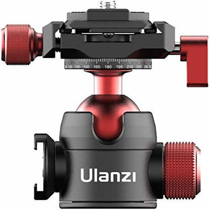 Picture of Tripod Ball Head, ULANZI 360 Degree Rotating Panoramic Ballhead with 1/4 inch Quick Shoe Plate for DSLR Camera Camcorder Tripod Monopod Slider, Load 10lbs