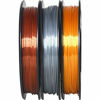 Picture of PLA 3D Printer Filament,Geeetech 3D Printer Silk Copper,Gold and Silver PLA Filament,1.75mm,per 0.5kg Spool,Pack of 3