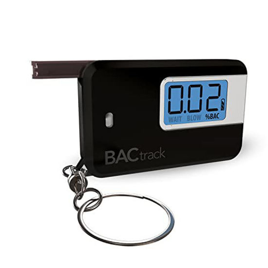 Keychain alcohol tester