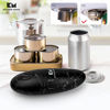 Picture of Kitchen Mama Electric Can Opener V2: Upgraded Blade Opens Any Can Shape - No Sharp Edge, Food-Safe, Handy with Lid Lift, Battery Operated Handheld Can Opener (Marble Black)