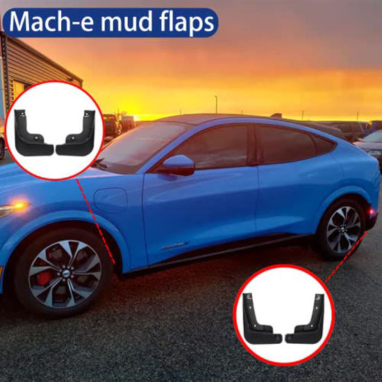 GetUSCart AOSK for Mustang Mach E Mud Flaps Splash Guards Exterior