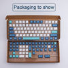 Picture of PBT Keycaps, 129 Keycaps Shoko Dye-Sublimation Keycap Set Cherry Profile Keycaps for Mechanical Keyboards English (US) Layout