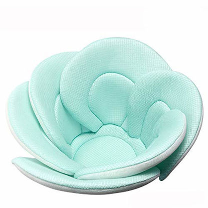Picture of Baby Bath Cushion Sink Bather, Soft Quick Drying Bathtub Mat for Infant Bathing Tub Seat Support,Machine Washable,6-Petal Flower