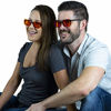 Picture of 99.9% Clip On Anti Blue Light Blocking Computer Video Gaming Glasses for Women & Men - Clips On Your Prescription or Reading Glasses - Sleep Better - Reduce Eye Strain - Stop Migraine Headaches