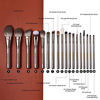 Picture of Professional Makeup Brush Set,Eigshow Makeup Brushes Perfect for Foundation Face Powder Blending Blush Bronzer Eyeliner Eye Shadow Brows with Case(PRO 18pcs Coffee)