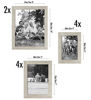 Picture of Americanflat 10-Piece Driftwood Picture Frame Set | Includes Sizes 8x10, 5x7, and 4x6. Shatter-Resistant Glass. Hanging Hardware Included!