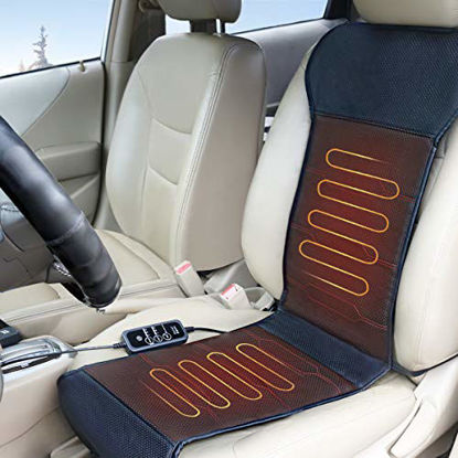Picture of Relief Expert Seat Warmer, Heated Seat Cover with Smart Safety Protection, Universal Fit