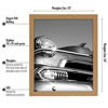 Picture of Americanflat 18x24 Poster Frame in Oak with Polished Plexiglass-Horizontal and Vertical Formats with Included Hanging Hardware