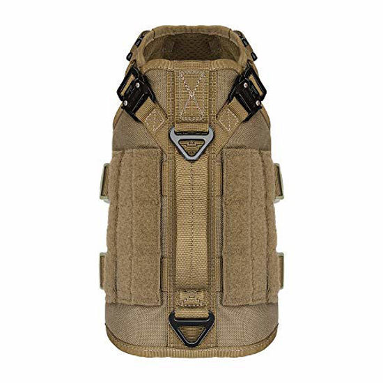 GetUSCart ICEFANG Tactical Dog Operation Harness with 6X Buckle,Dog
