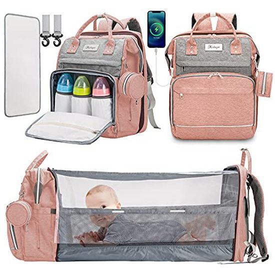 PACKNBUY Diaper Bag Backpack Unicorn Print Baby Travel and Storage Bag  Green Online in India, Buy at Best Price from Firstcry.com - 12485800