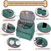 Picture of BAGLHER Dog Travel Bag Backpack,Airline Approved Pet Supplies Backpack,Dog Travel Backpack with 2 Silicone Collapsible Bowls and 2 Food Baskets. Green