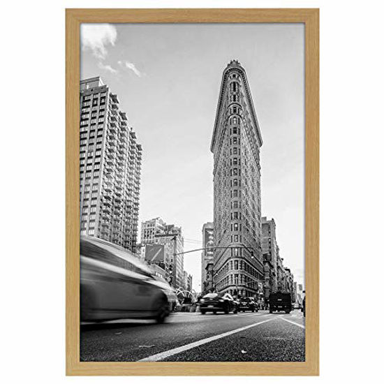 Picture of Americanflat 20x30 Poster Frame in Pine with Polished Plexiglass - Horizontal and Vertical Formats - Wall Mounted