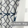 Picture of H.VERSAILTEX Blackout Curtains 96 Inch Length 2 Panels Geometry Print Curtain Drapes for Living Room Thermal Insulated Grommet Window Curtains for Bedroom - Modern Geo Line Grey and Navy