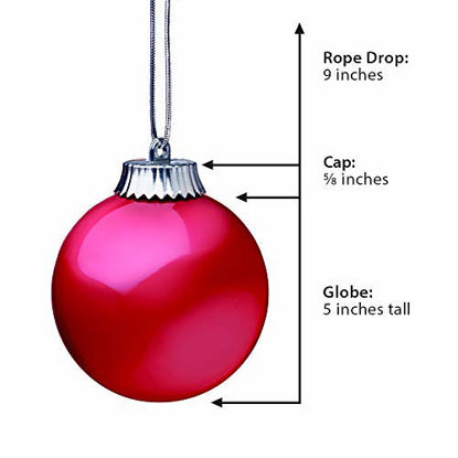 Picture of Xodus Innovations Outdoor LED Ornament, Battery Powered Pulsing Globe Sphere Lights with Dusk Sensor (Pack of 3) (Red)