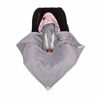 Picture of SWADDYL Baby Blue Swaddle Hooded Blanket I Stroller I carseat Blanket I Newborn Babies I Winter I Minky Plush (Pink)